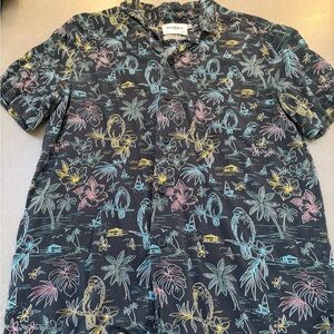 Multicolor Tropical Print Shirt